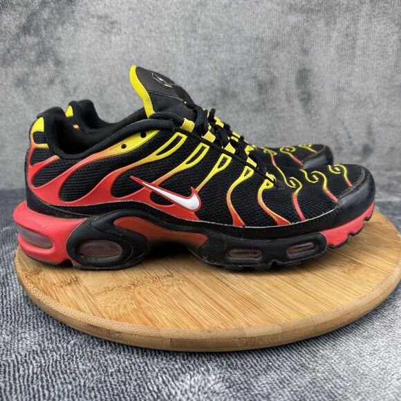 Nike Air Max Plus Tn Shoes Sneakers Mens Size 9 Black Red Yellow CZ9270-001 - Picture 1 of 9